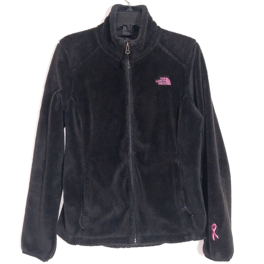 The North Face Women's Pink Ribbon Osito Fleece Jacket Size M Black - Picture 5 of 14